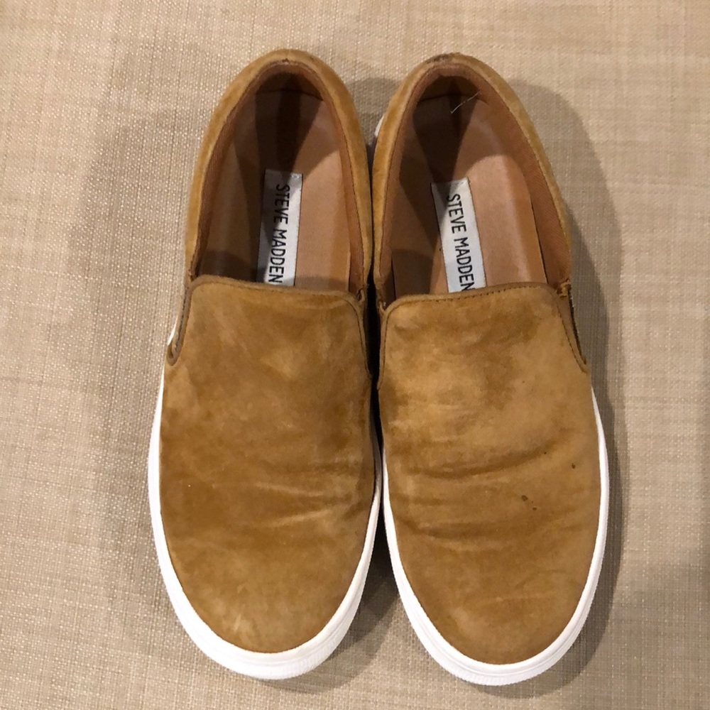 Steve Madden faux suede slip on sneakers